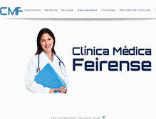 Tablet Screenshot of clinicamedicafeirense.com